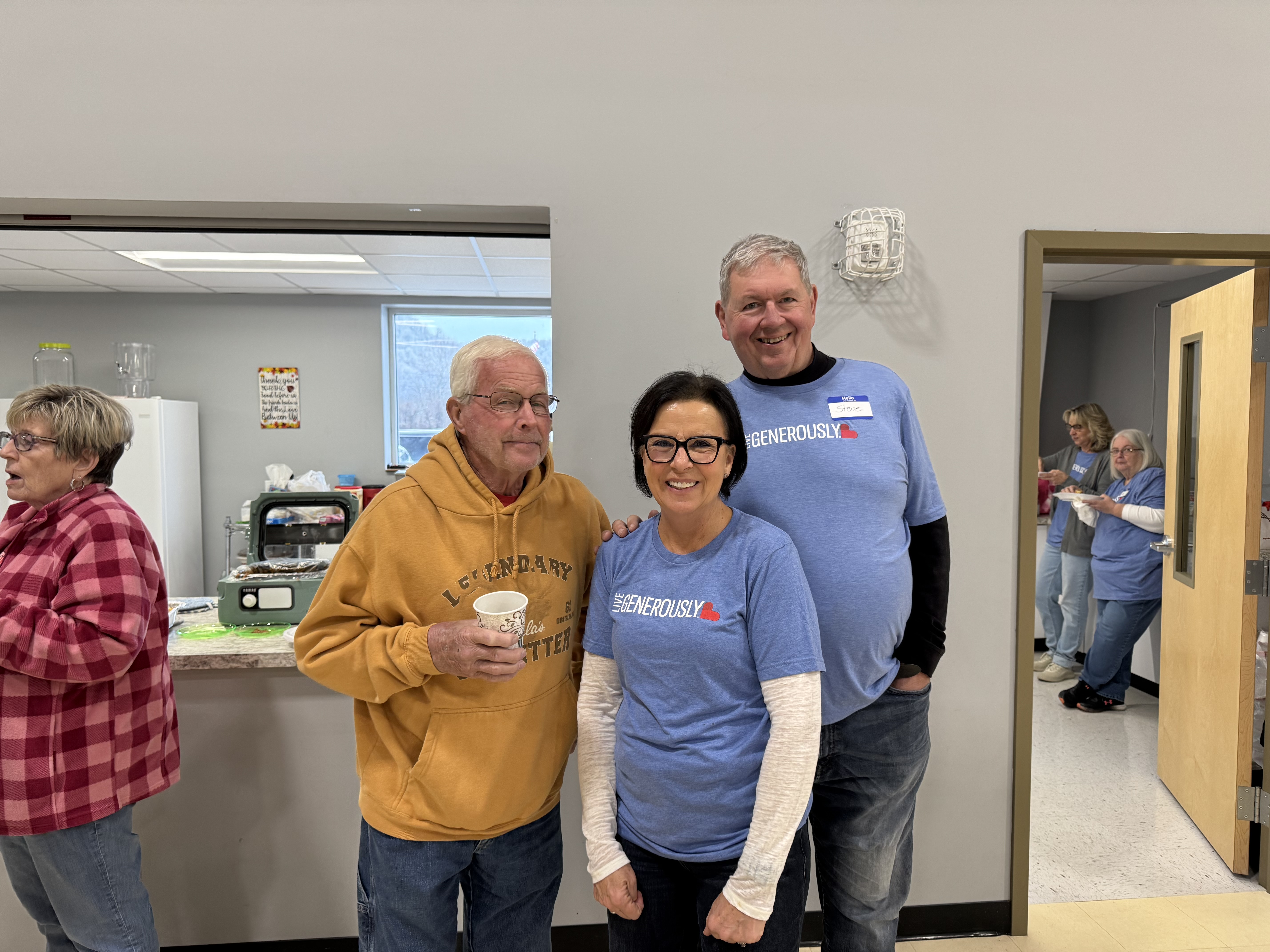 Smiling faces and warm hearts are serving the community! We're so grateful for our dedicated volunteers who truly live generously.