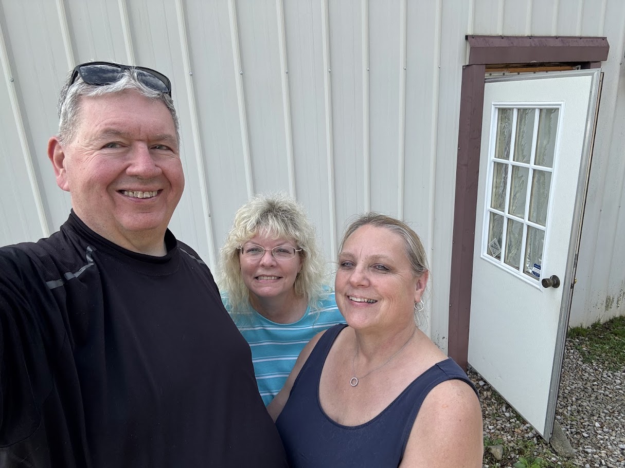 Angela with Pastor Pete and Brenda of Fullness of the Word Ministry